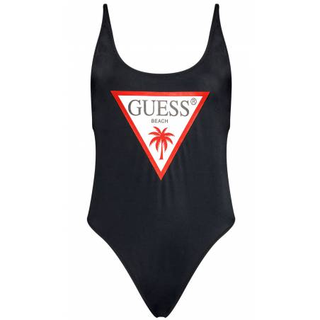 Strój kąpielowy jednoczęściowy guess z logo E02J33 LY00K