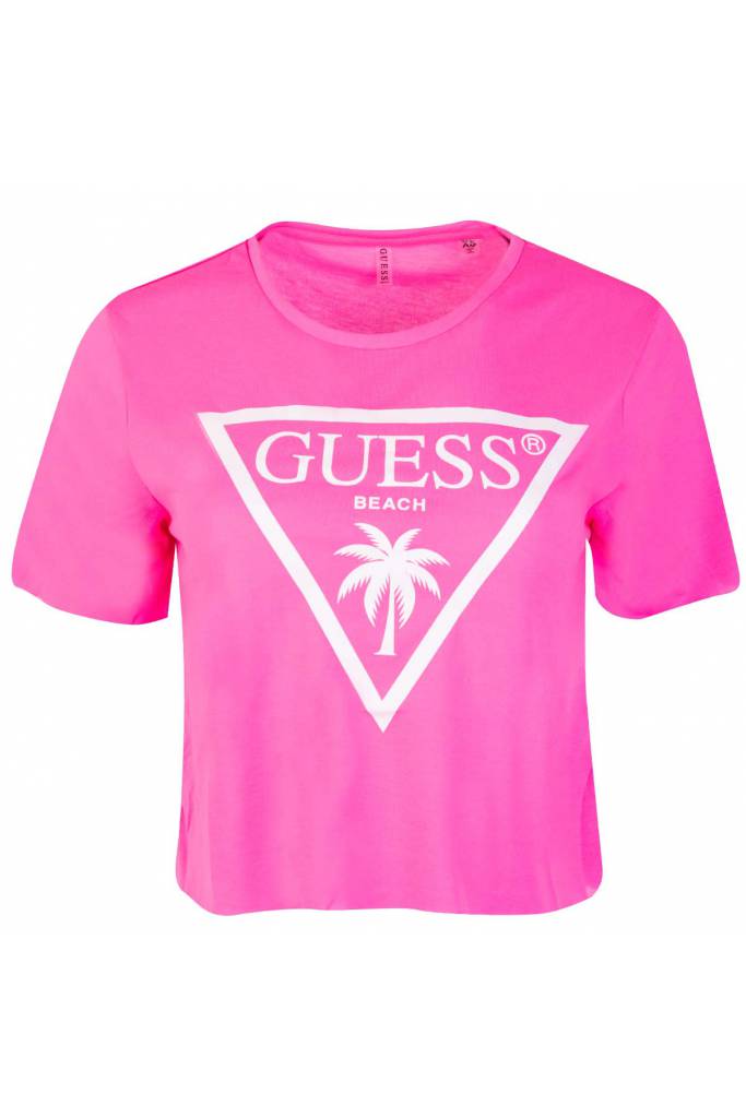 Damski krótki t-shirt guess z logo E02I01 KB9I0 Damski krótki t-shirt guess z logo E02I01 KB9I0