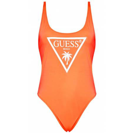 Przód strój kąpielowy jednoczęściowy guess z logo E02J33 MC044