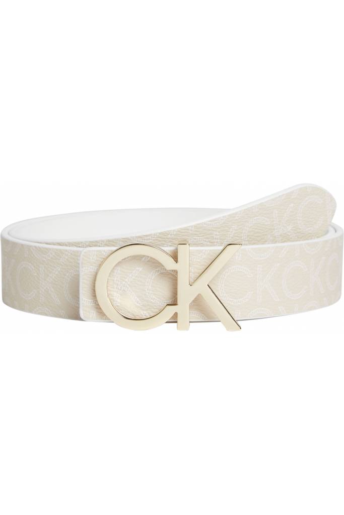 Tył skórzany pasek damski dwustronny monogram re lock calvin klein K60K609564 Tył skórzany pasek damski dwustronny monogram re lock calvin klein K60K609564