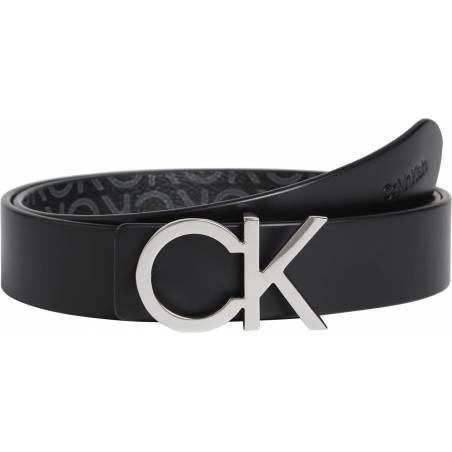 Skórzany pasek damski dwustronny monogram re lock calvin klein K60K609564