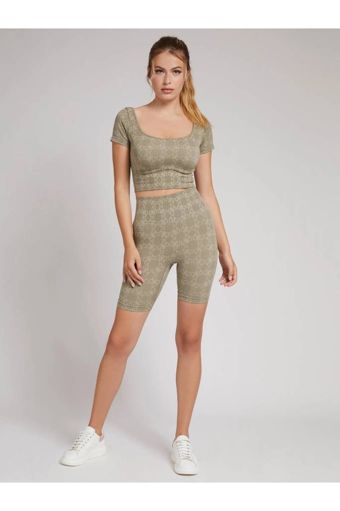 Detal 3 damskie krótkie legginsy kolarki logowane della guess V2RD00 ZZ04N Detal 3 damskie krótkie legginsy kolarki logowane della guess V2RD00 ZZ04N