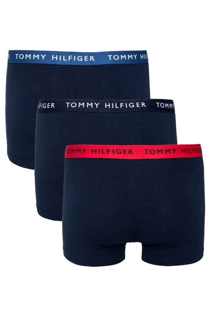 Detal stylizacja bokserki męskie trunk 3-pack tommy hilfiger UM0UM02324 Detal stylizacja bokserki męskie trunk 3-pack tommy hilfiger UM0UM02324
