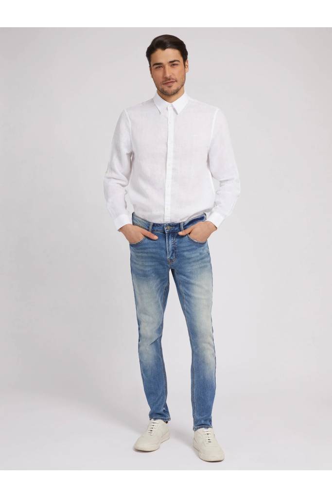 Detal stylizacja koszula męska lniana collins guess M2GH25 WEKP0 Detal stylizacja koszula męska lniana collins guess M2GH25 WEKP0