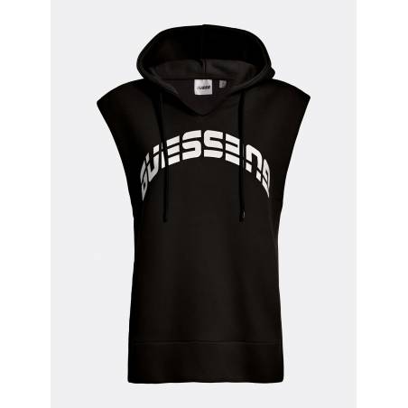 Detal stylizacja guess bluza damska bez rękawów z kapturem camilla V2GQ10 FL04P