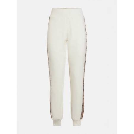 Damskie spodnie dresowe z lampasem logo britney guess V2RB05 KA3P1