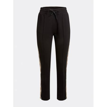 Damskie spodnie dresowe z lampasem logo guess V2RB26 KA3P1