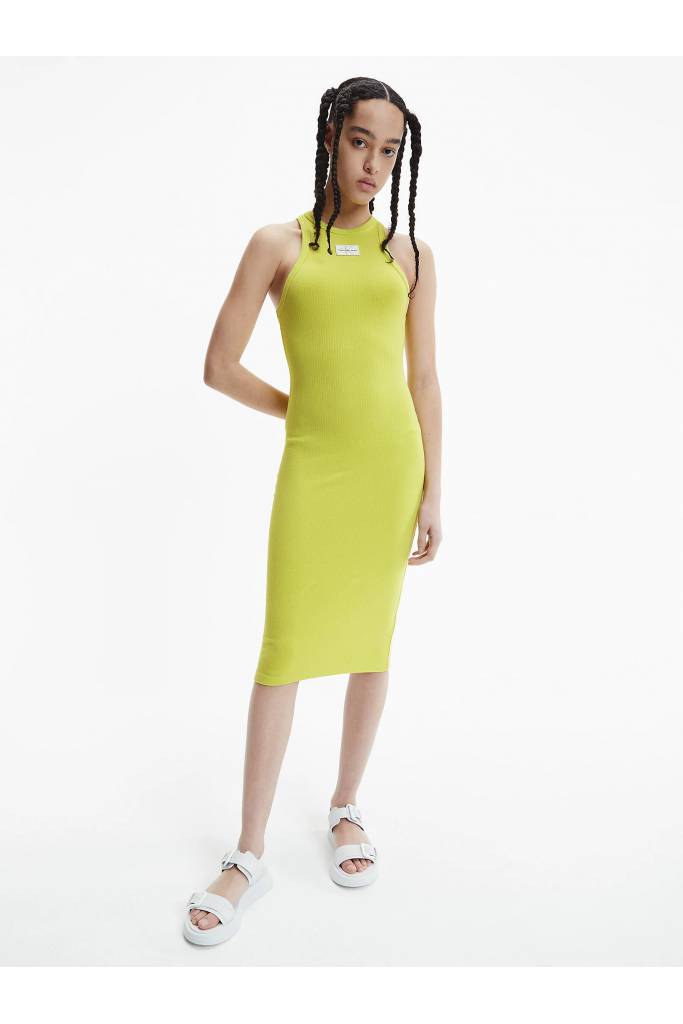 Detal 4 dopasowana sukienka damska acid calvin klein jeans J20J218704