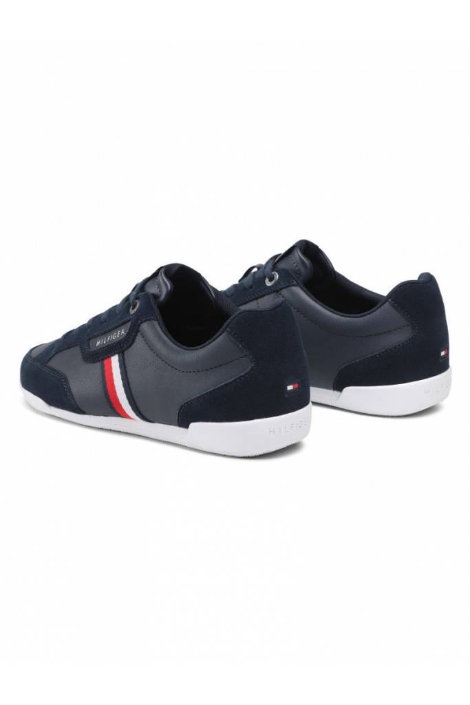 Detal 2 sneakersy męskie tommy hilfiger skórzane corporate mix FM0FM04015 Detal 2 sneakersy męskie tommy hilfiger skórzane corporate mix FM0FM04015
