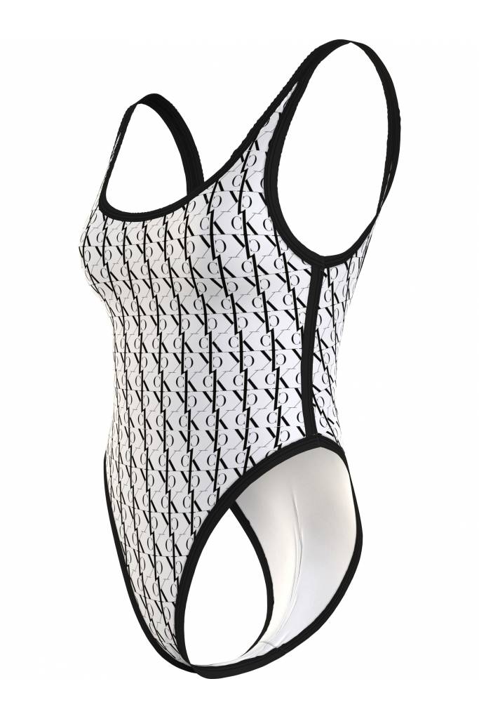 Detal stylizacja jednoczęściowy strój kąpielowy calvin klein swimwear KW0KW01643 Detal stylizacja jednoczęściowy strój kąpielowy calvin klein swimwear KW0KW01643