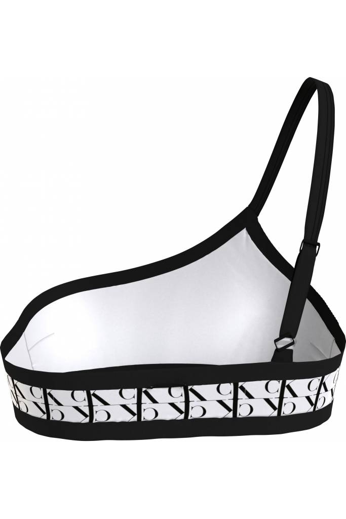 Przód góra od bikini na jedno ramię calvin klein swimwear KW0KW01745 Przód góra od bikini na jedno ramię calvin klein swimwear KW0KW01745