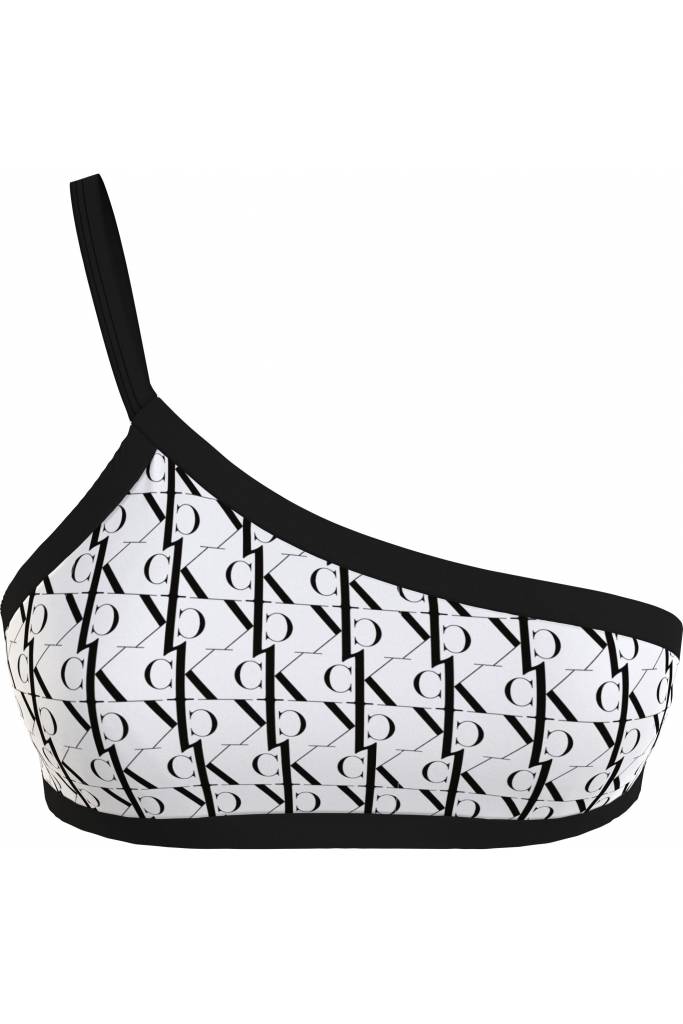 Góra od bikini na jedno ramię calvin klein swimwear KW0KW01745 Góra od bikini na jedno ramię calvin klein swimwear KW0KW01745