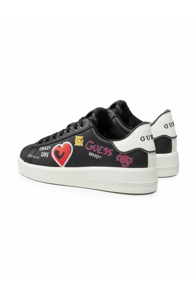 Detal stylizacja sneakersy damskie guess rockies2 FL6R2K LEP12 Detal stylizacja sneakersy damskie guess rockies2 FL6R2K LEP12
