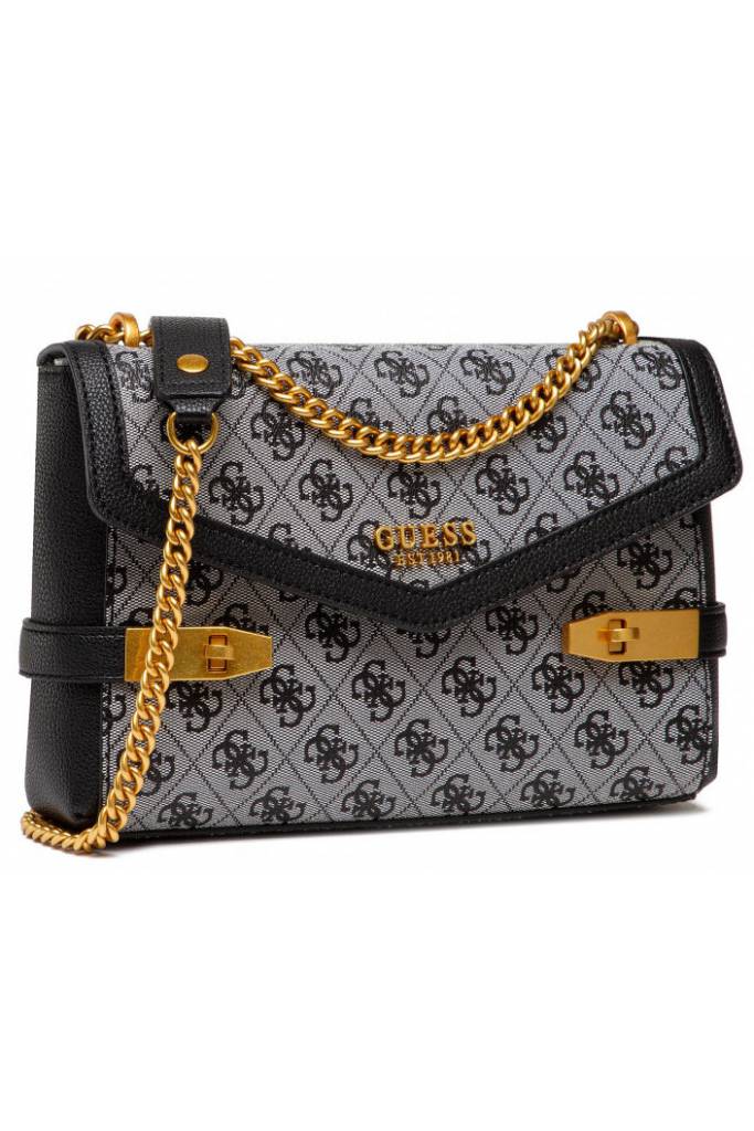 Detal stylizacja damska torebka zadie logo guess HWSA83 96190