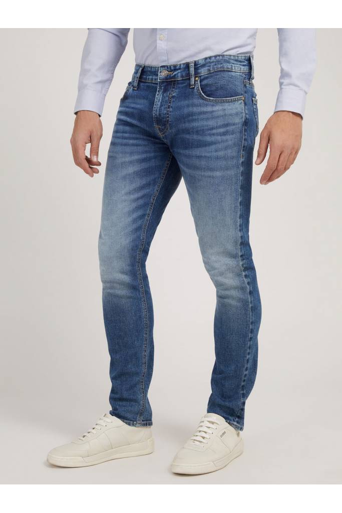 Przód jeansy męskie miami skinny guess M2GAN1 D4MG1