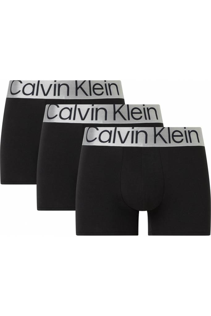 Detal stylizacja męskie bokserki trunk calvin klein underwear 3-pack 000NB3130A