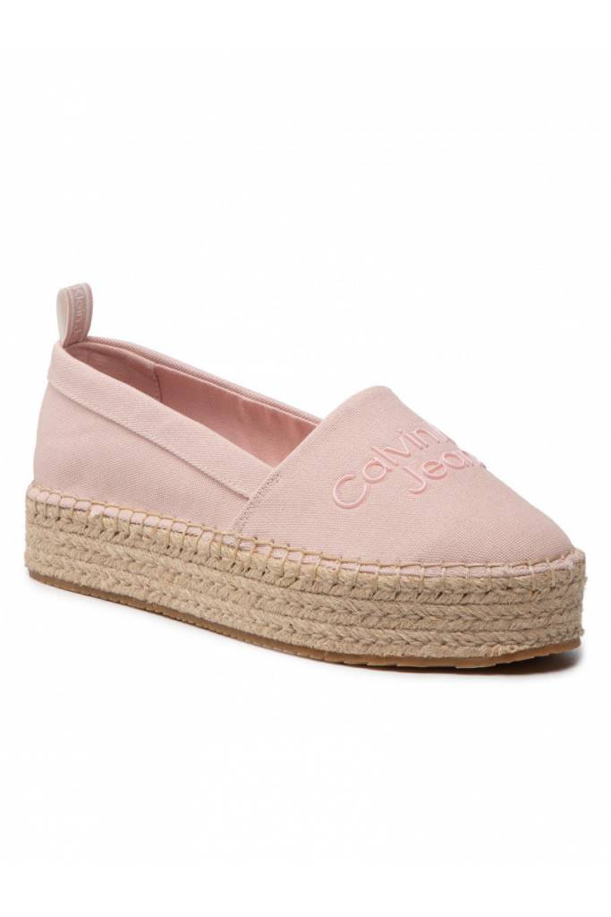 Detal 4 espadryle damskie na platformie calvin klein jeans YW0YW00579