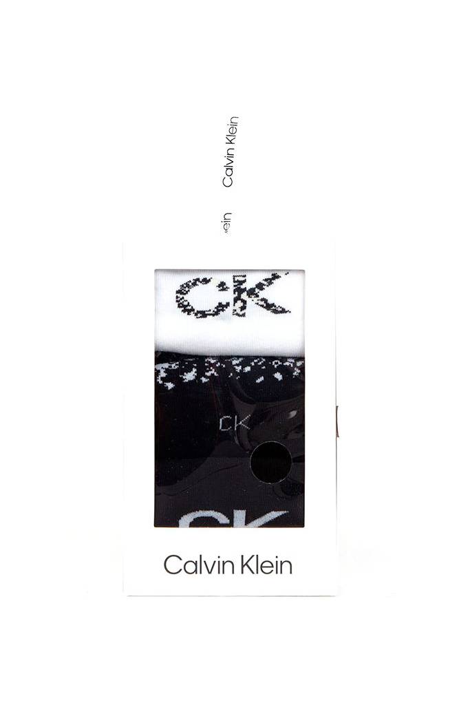 Detal stylizacja skarpety damskie calvin klein 3-pack 701219849