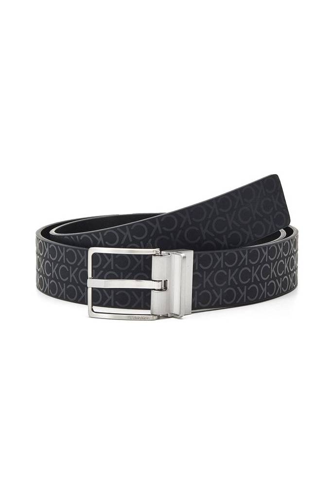 Męski pasek dwustronny slim loop monogram calvin klein K50K509657 Męski pasek dwustronny slim loop monogram calvin klein K50K509657