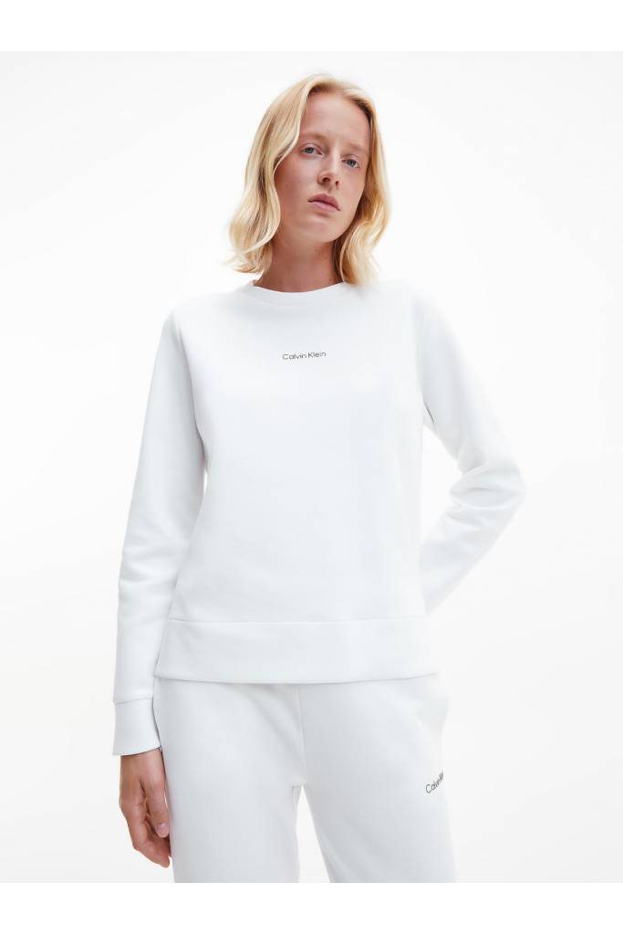 Przód damska bluza micro logo essential calvin klein K20K204126