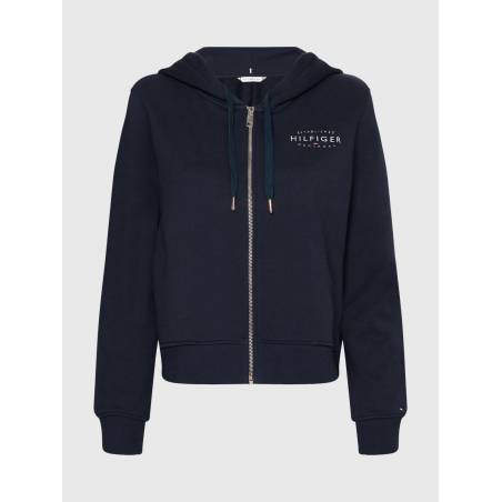Detal 2 damska bluza na zamek z kapturem tommy hilfiger WW0WW36569