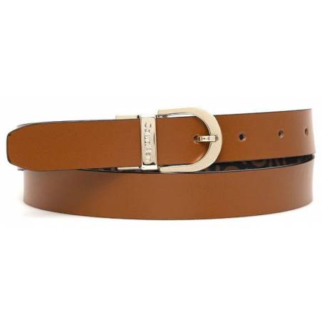 Skórzany pasek damski buckle rev calvin klein K60K609981