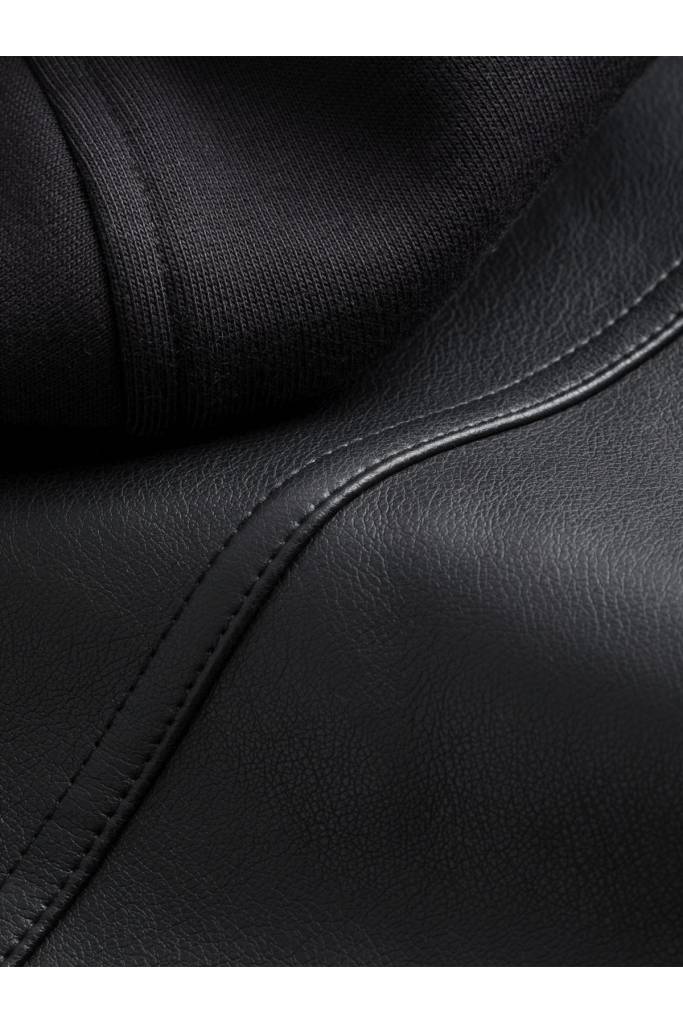 Detal 3 męska kurtka motocyklowa ze skóry ekologicznej z kapturem calvin klein jeans J30J322301 Detal 3 męska kurtka motocyklowa ze skóry ekologicznej z kapturem calvin klein jeans J30J322301