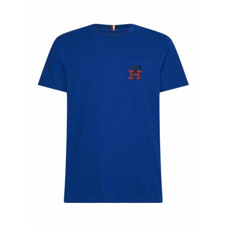 Detal 10 męski t-shirt z haftowanym logo tommy hilfiger MW0MW28256