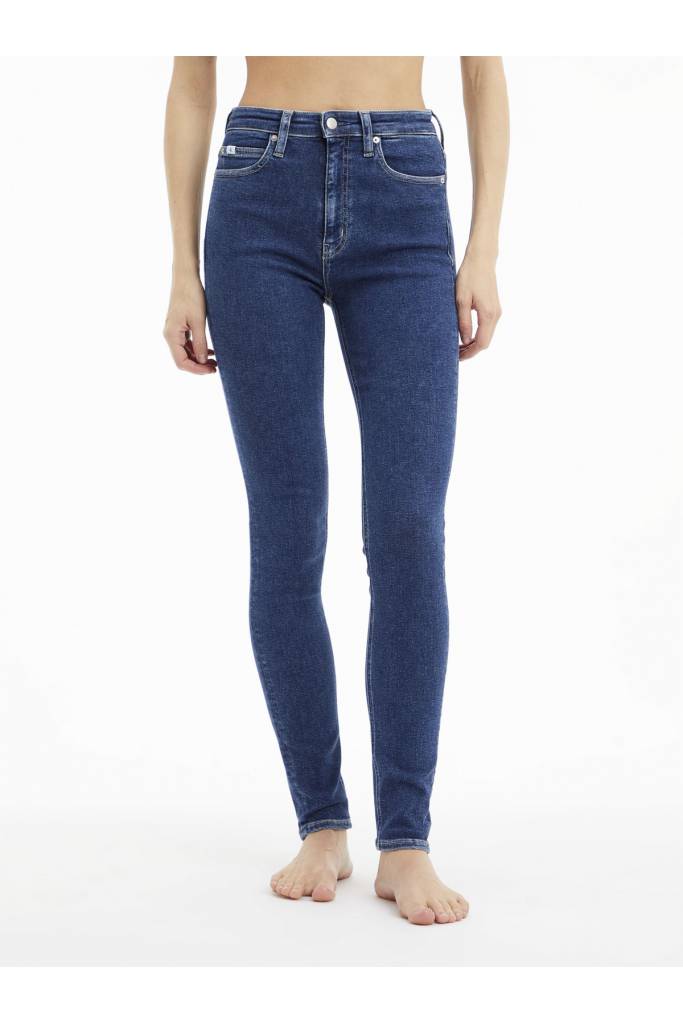 Przód damskie jeansy high rise skinny calvin klein jeans J20J219516