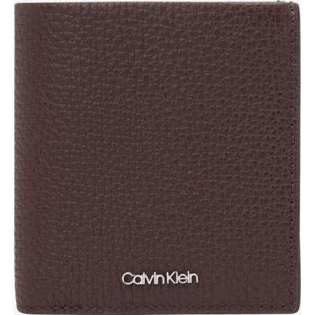 Tył męski skórzany portfel minimalism trifold calvin klein K50K509624