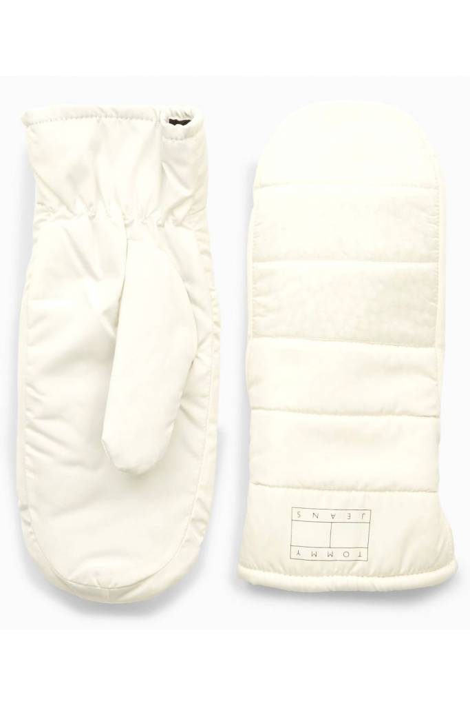 Damskie ocieplane rękawiczki heritage puffer gloves tommy jeans AW0AW14705