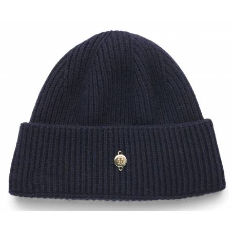 Tył damska czapka z domieszką kaszmiru elevated beanie tommy hilfiger AW0AW13820