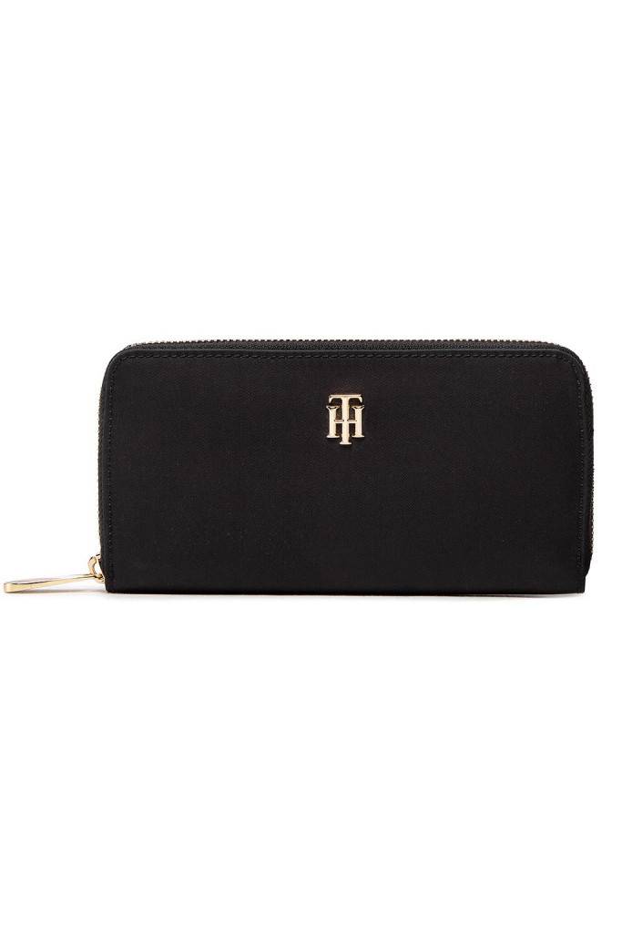 Damski portfel na zamek poppy large tommy hilfiger AW0AW13652 Damski portfel na zamek poppy large tommy hilfiger AW0AW13652