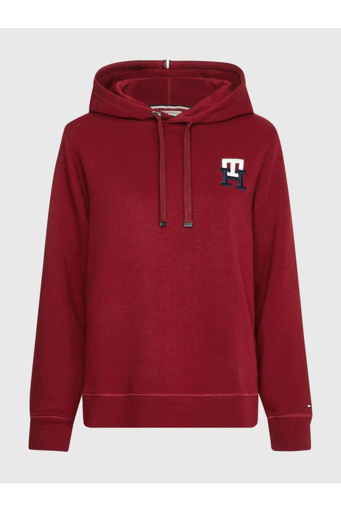 Damska bluza z kapturem haftowane logo tommy hilfiger WW0WW37434