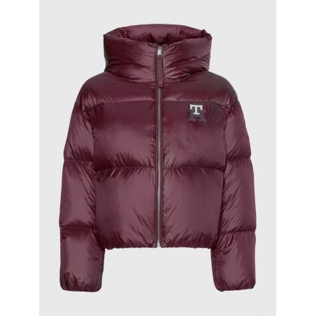 Damska kurtka puchowa monogram badge tommy hilfiger WW0WW37479