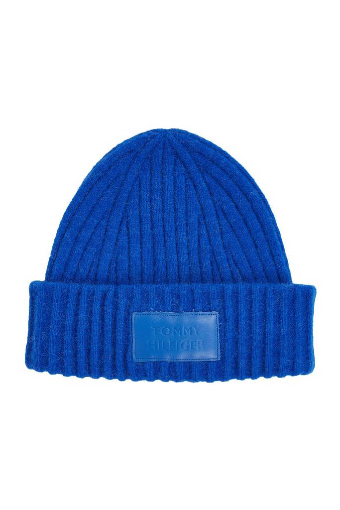 Damska czapka z dodatkiem alpaki modern beanie tommy hilfiger AW0AW13767 Damska czapka z dodatkiem alpaki modern beanie tommy hilfiger AW0AW13767