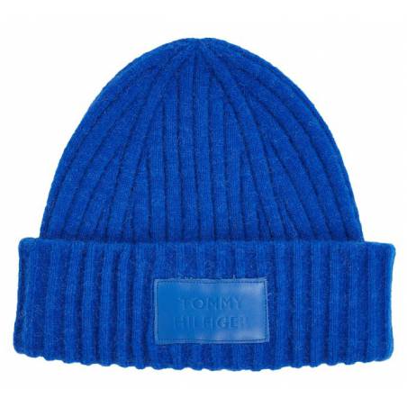 Damska czapka z dodatkiem alpaki modern beanie tommy hilfiger AW0AW13767