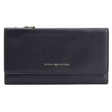 Damski skórzany portfel luxe slim flap tommy hilfiger AW0AW13641