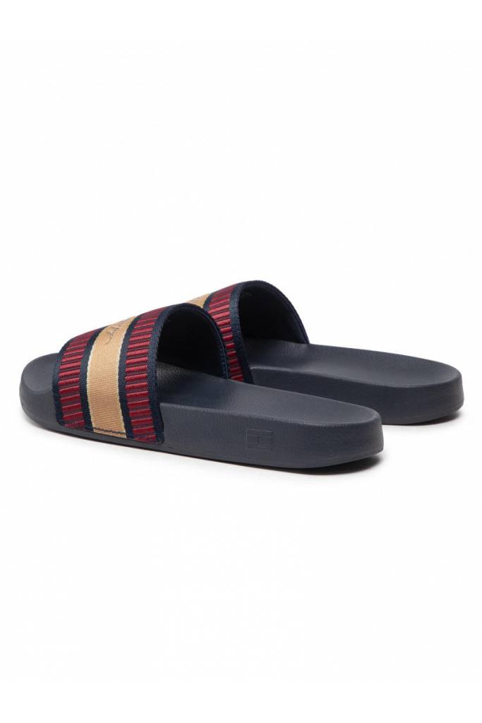 Detal stylizacja damskie klapki webbing signature tommy hilfiger FW0FW06720 Detal stylizacja damskie klapki webbing signature tommy hilfiger FW0FW06720