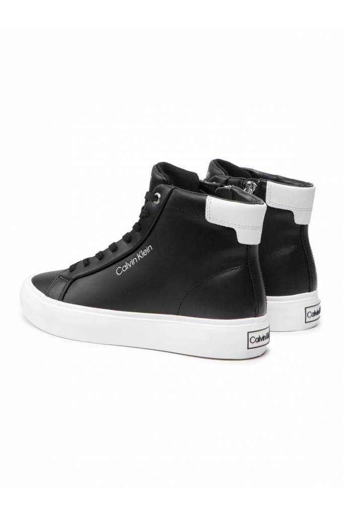 Detal stylizacja sneakersy damskie skórzane vulc top calvin klein HW0HW00840 Detal stylizacja sneakersy damskie skórzane vulc top calvin klein HW0HW00840