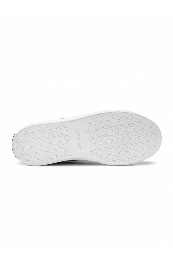 Tył sneakersy damskie skórzane vulc top calvin klein HW0HW00840 Tył sneakersy damskie skórzane vulc top calvin klein HW0HW00840