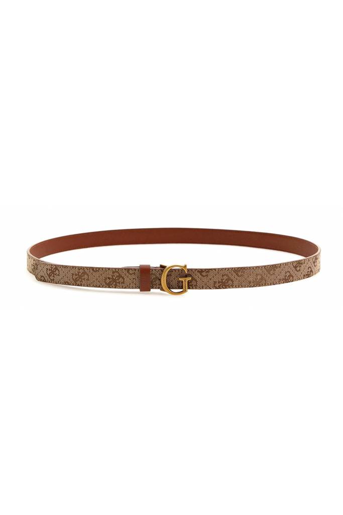 Detal stylizacja damski pasek logowany z metalową mini klamrą guess BW7714 VIN20 Detal stylizacja damski pasek logowany z metalową mini klamrą guess BW7714 VIN20