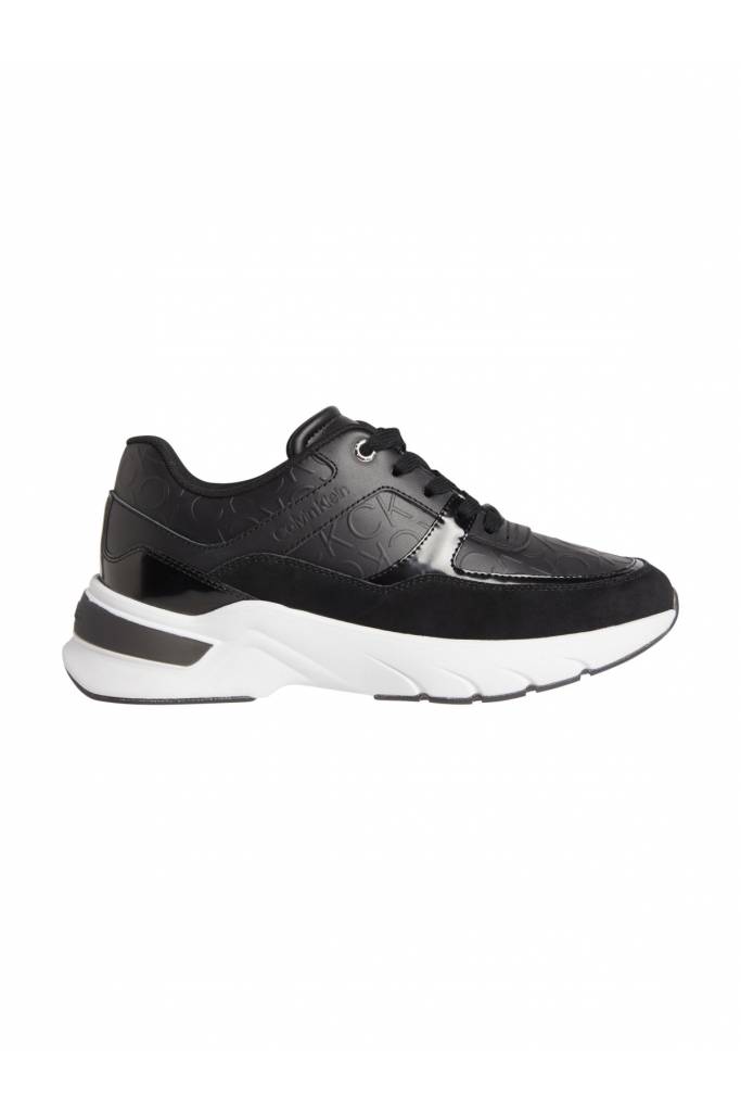 Sneakersy damskie skórzane logowane elevated runner calvin klein HW0HW01336 Sneakersy damskie skórzane logowane elevated runner calvin klein HW0HW01336