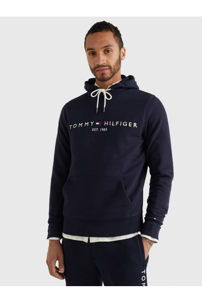 Przód męska bluza z kapturem core logo tommy hilfiger MW0MW10752 Przód męska bluza z kapturem core logo tommy hilfiger MW0MW10752