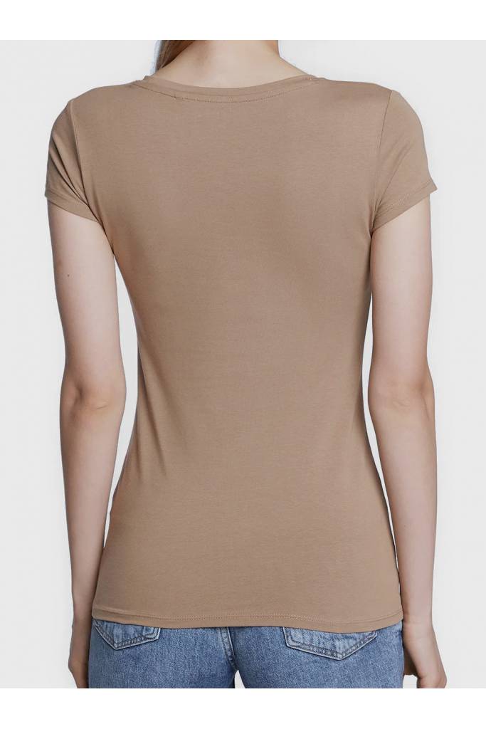 Tył damski t-shirt rose z kamieniami guess W2BI29 KA0Q3 Tył damski t-shirt rose z kamieniami guess W2BI29 KA0Q3
