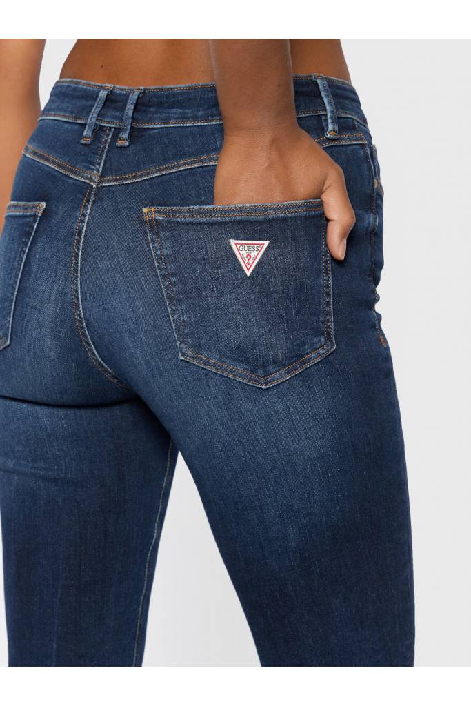 Detal stylizacja damskie jeansy 1981 skinny guess W2YA46 D4Q03