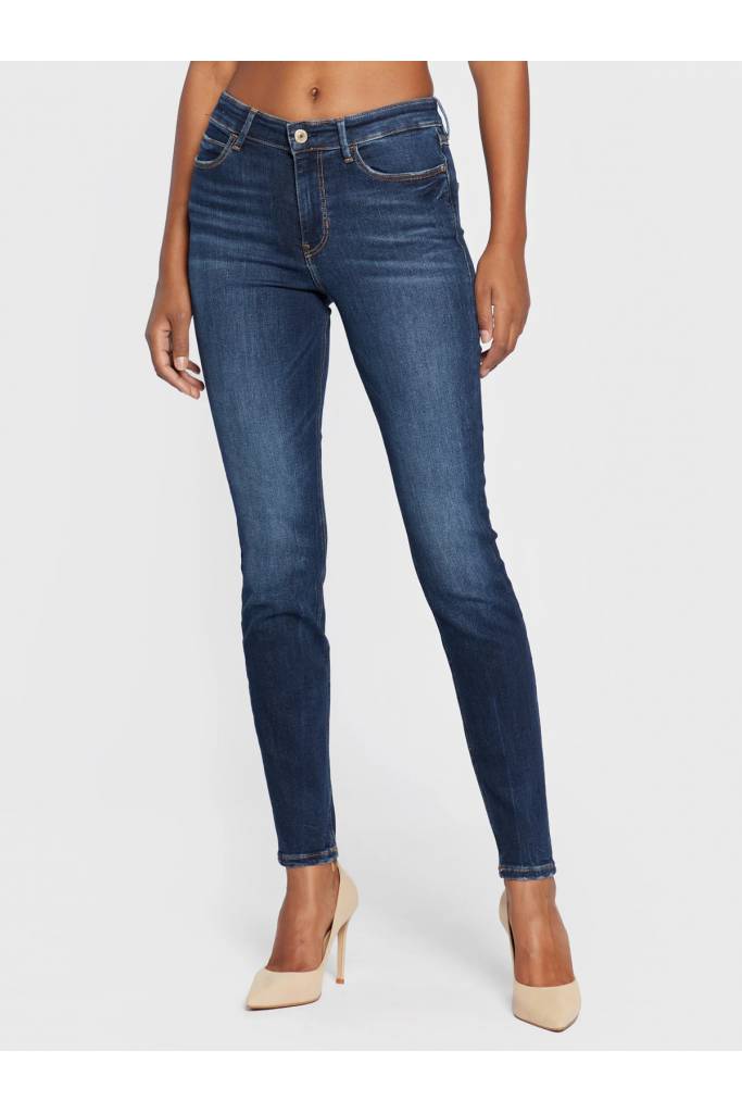 Przód damskie jeansy 1981 skinny guess W2YA46 D4Q03