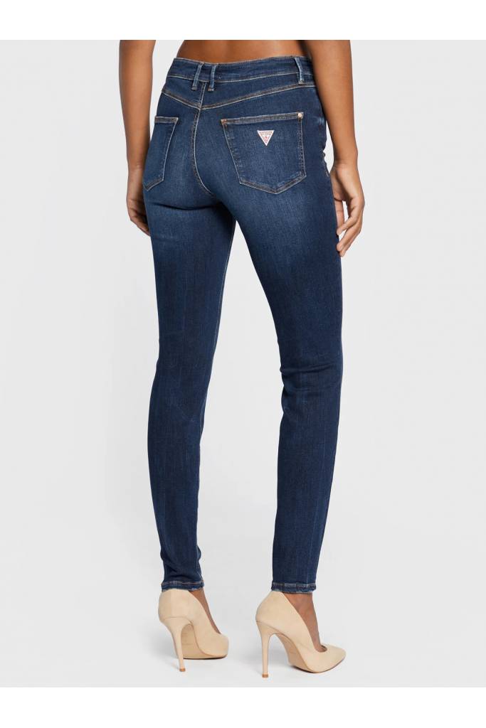 Tył damskie jeansy 1981 skinny guess W2YA46 D4Q03