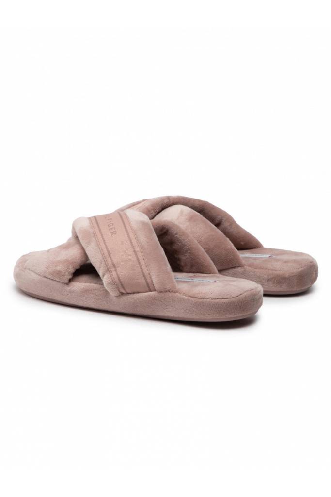 Detal stylizacja damskie kapcie comfy home tommy hilfiger FW0FW06587 Detal stylizacja damskie kapcie comfy home tommy hilfiger FW0FW06587