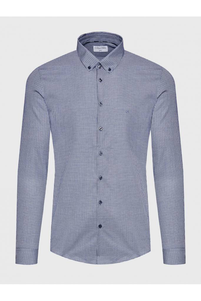 Męska koszula w drobną kratę calvin klein K10K108421 Męska koszula w drobną kratę calvin klein K10K108421